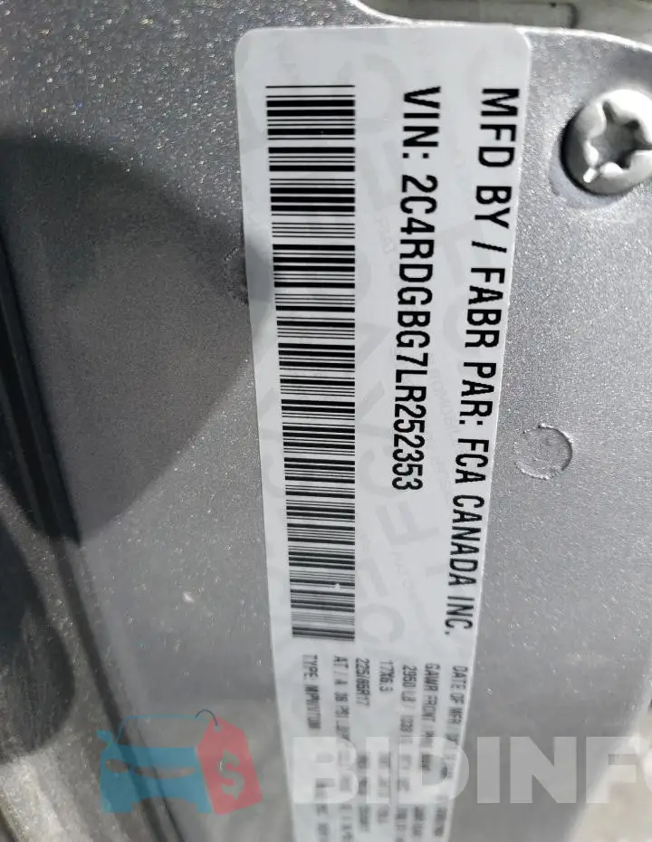 2C4RDGBG7LR252353 Photo# 14