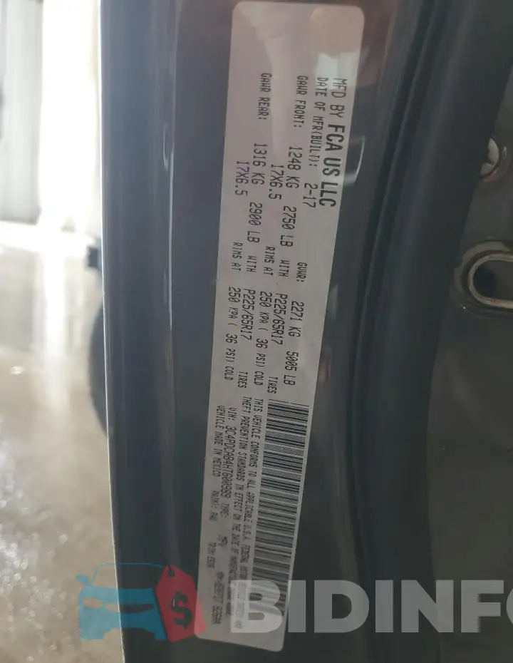 3C4PDCAB4HT600989 Photo# 13