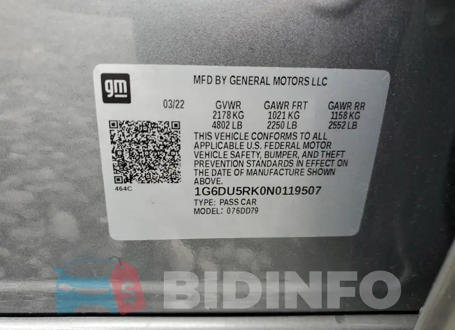 1G6DU5RK0N0119507 Photo# 12
