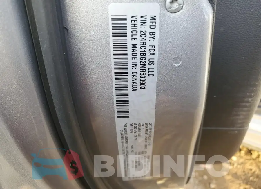 2C4RC1BG2MR530903 Photo# 14
