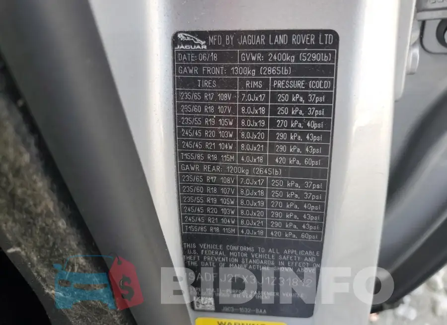 SADFJ2FX3J1Z31812 Photo# 14