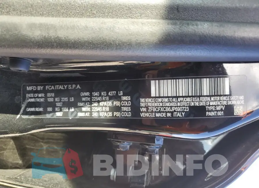 ZFBCFXCB6JP690723 Photo# 13