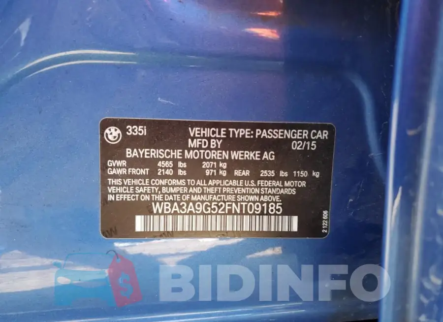 WBA3A9G52FNT09185 Photo# 13