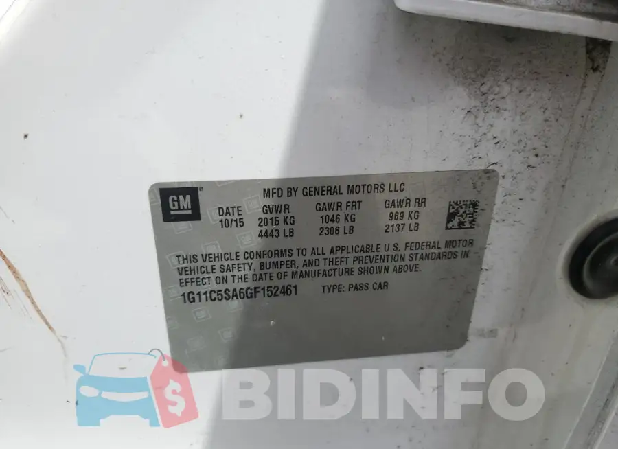 1G11C5SA6GF152461 Photo# 12