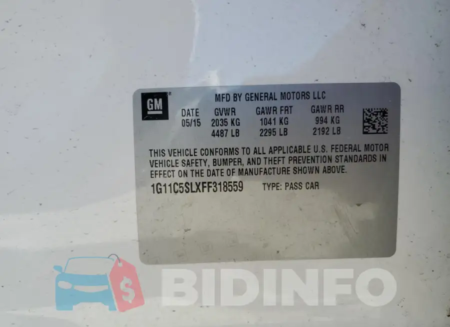 1G11C5SLXFF318559 Photo# 12