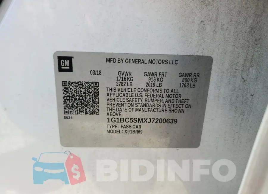 1G1BC5SMXJ7200639 Photo# 12
