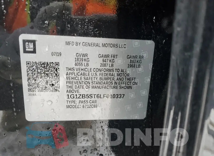 1G1ZB5ST6LF010337 Photo# 12