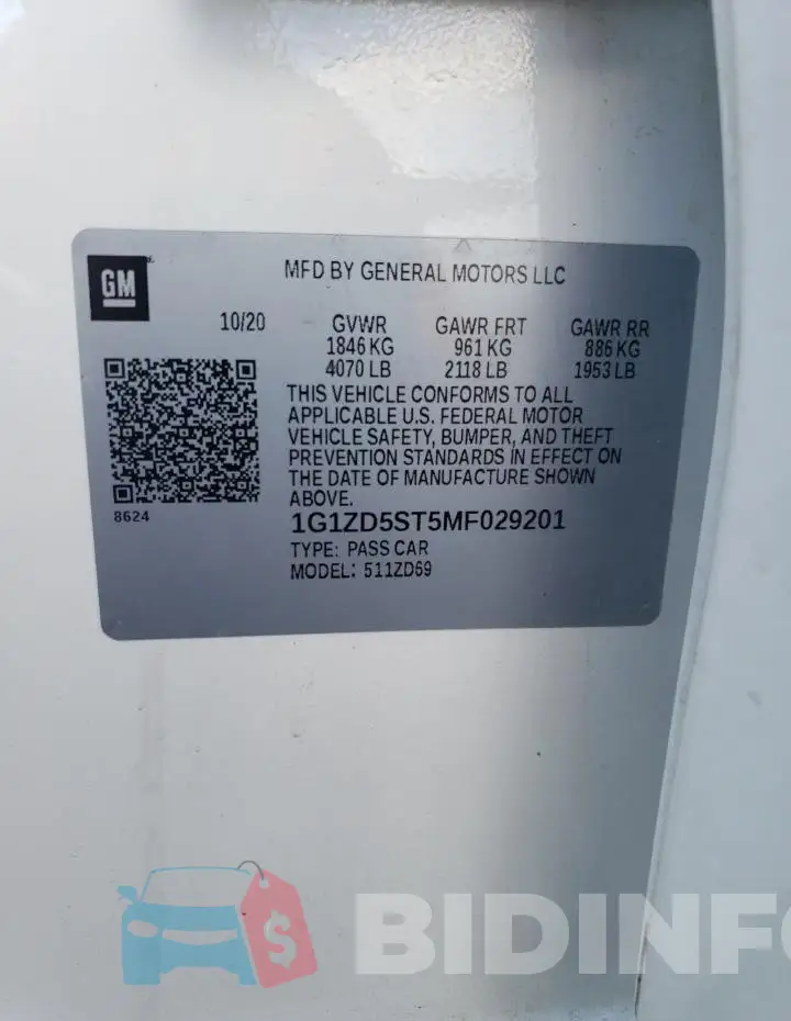 1G1ZD5ST5MF029201 Photo# 13
