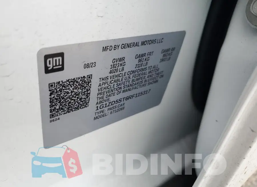 1G1ZD5ST6RF115317 Photo# 13