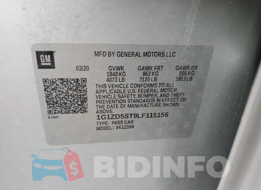 1G1ZD5ST9LF115156 Photo# 12