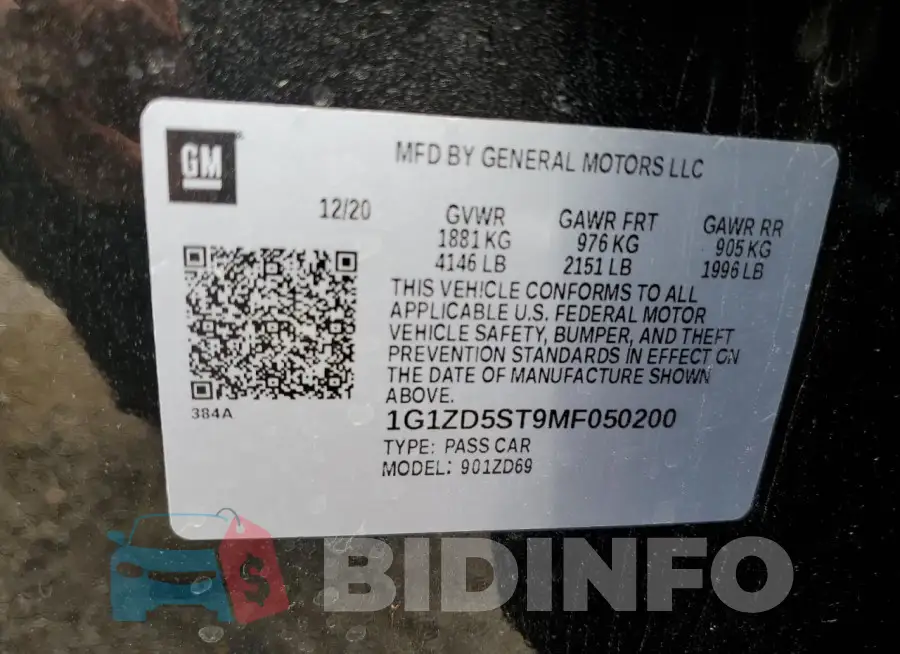 1G1ZD5ST9MF050200 Photo# 12