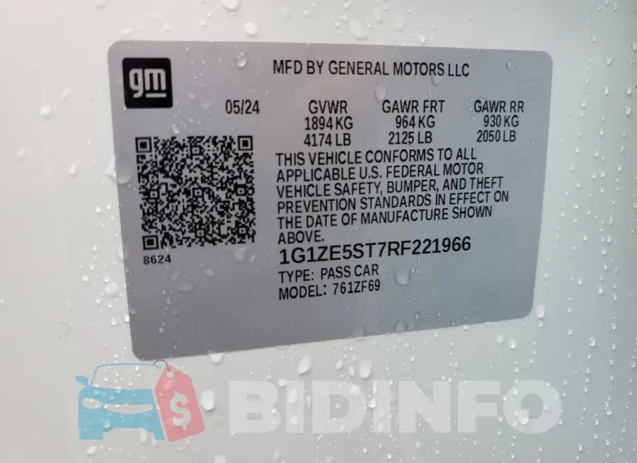 1G1ZE5ST7RF221966 Photo# 12