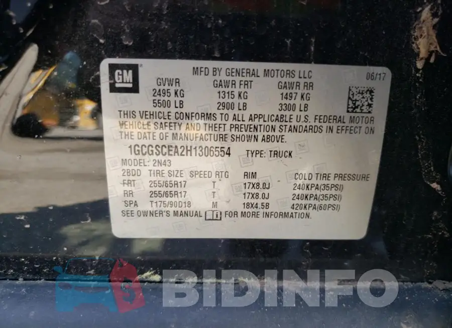 1GCGSCEA2H1306554 Photo# 12