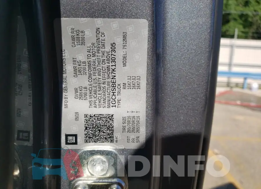 1GCHSBEN7K1307305 Photo# 11