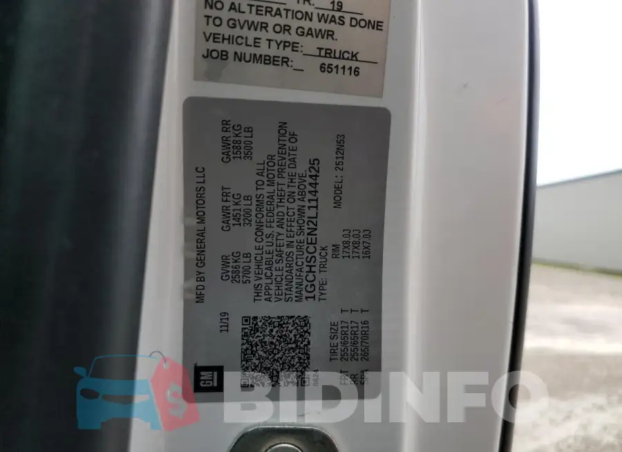 1GCHSCEN2L1144425 Photo# 12