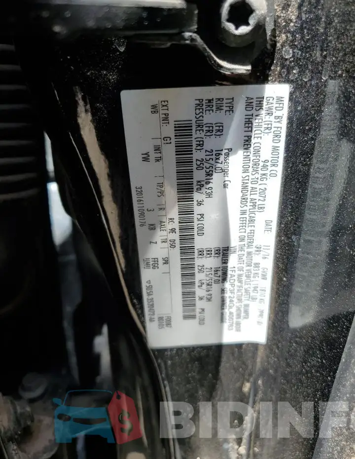 1FADP3F24GL400763 Photo# 12