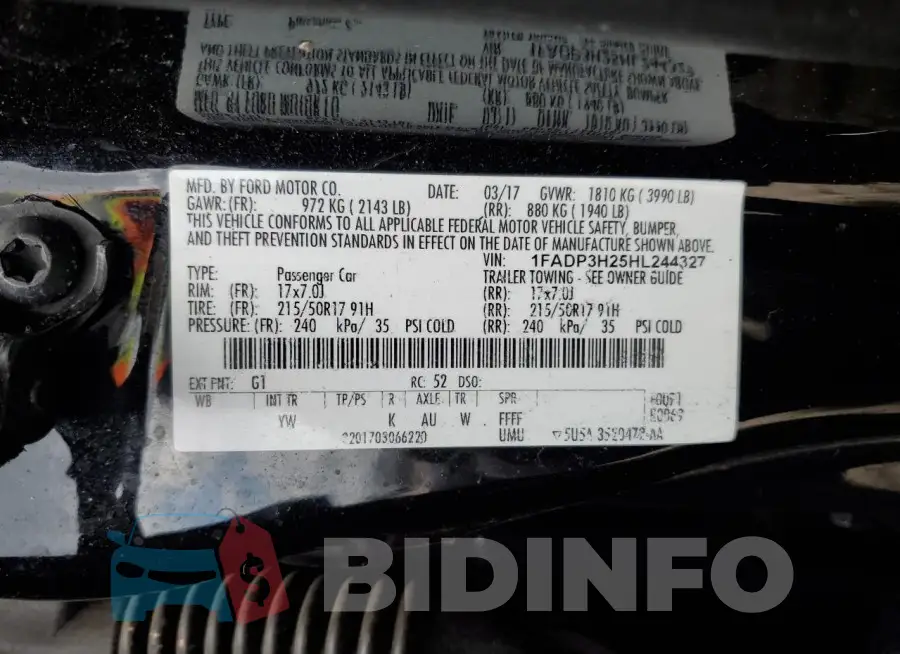 1FADP3H25HL244327 Photo# 12