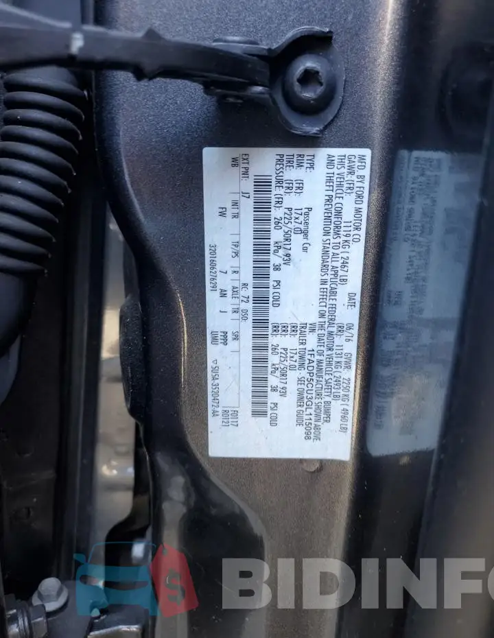 1FADP5CU3GL115098 Photo# 13
