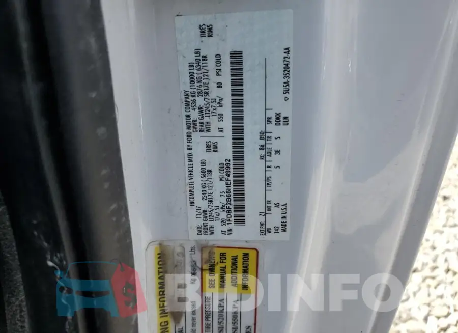 1FDBF2B66HEF49992 Photo# 12