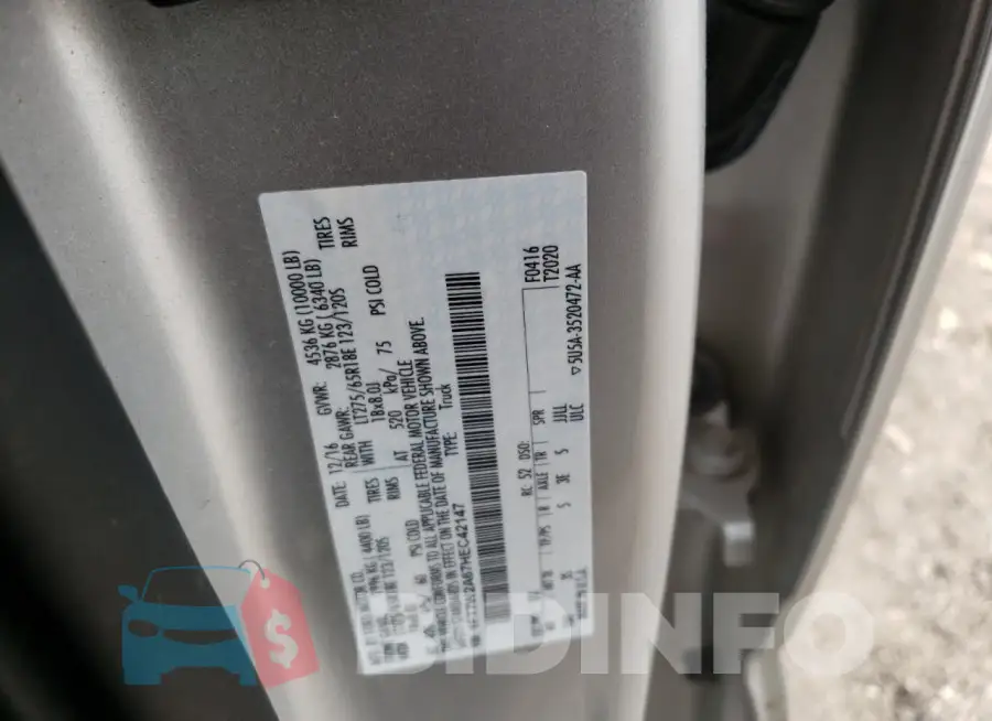 1FT7W2A67HEC42147 Photo# 12