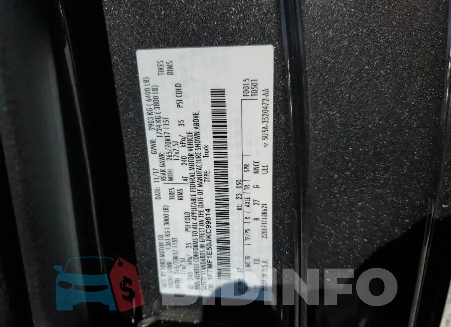 1FTMF1E50JKC99814 Photo# 12