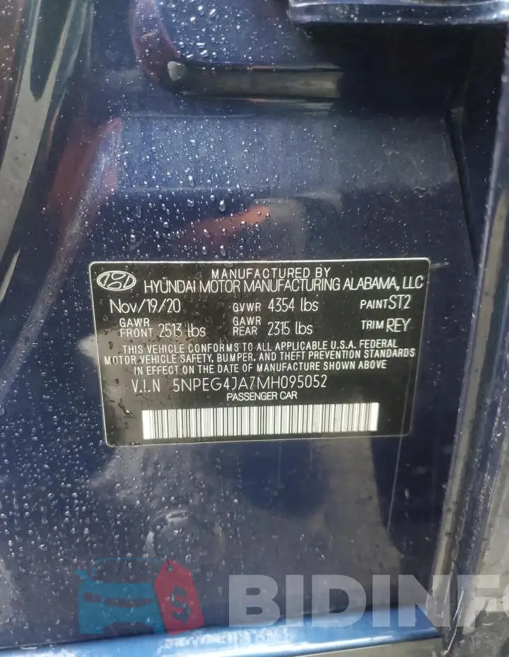 5NPEG4JA7MH095052 Photo# 12
