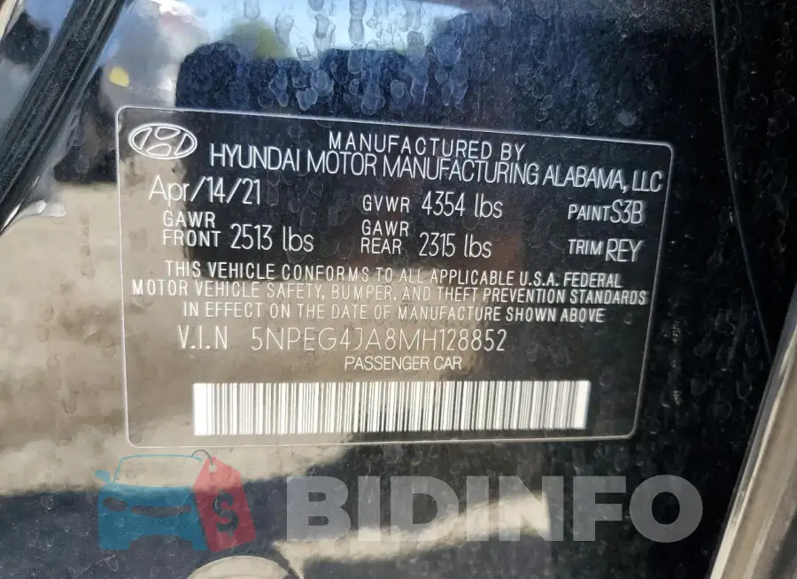 5NPEG4JA8MH128852 Photo# 13