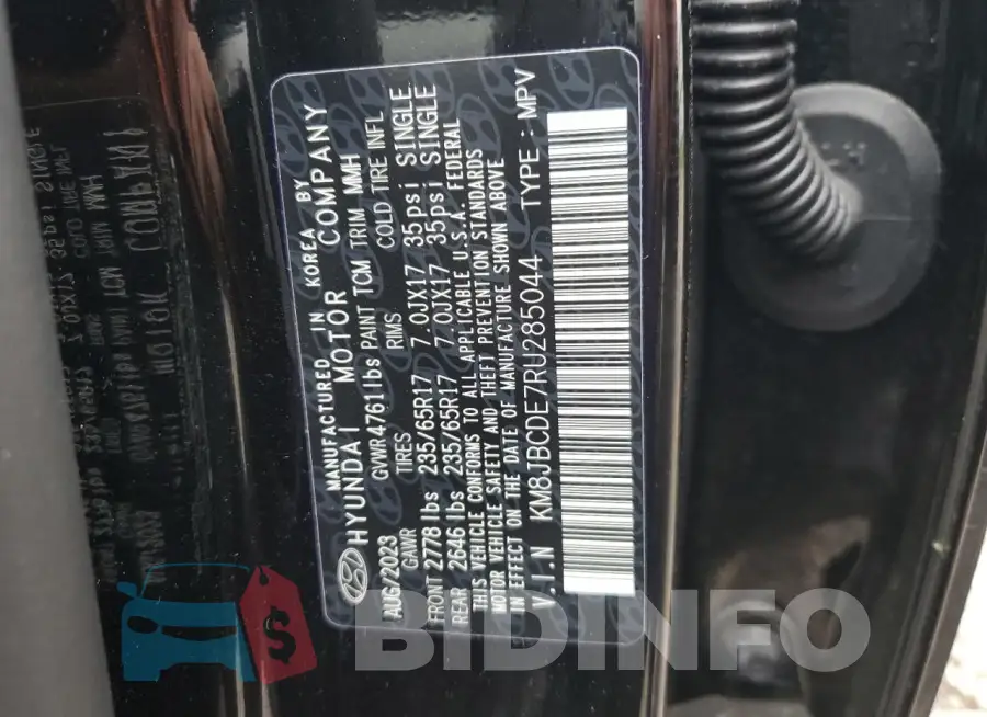 KM8JBCDE7RU285044 Photo# 14