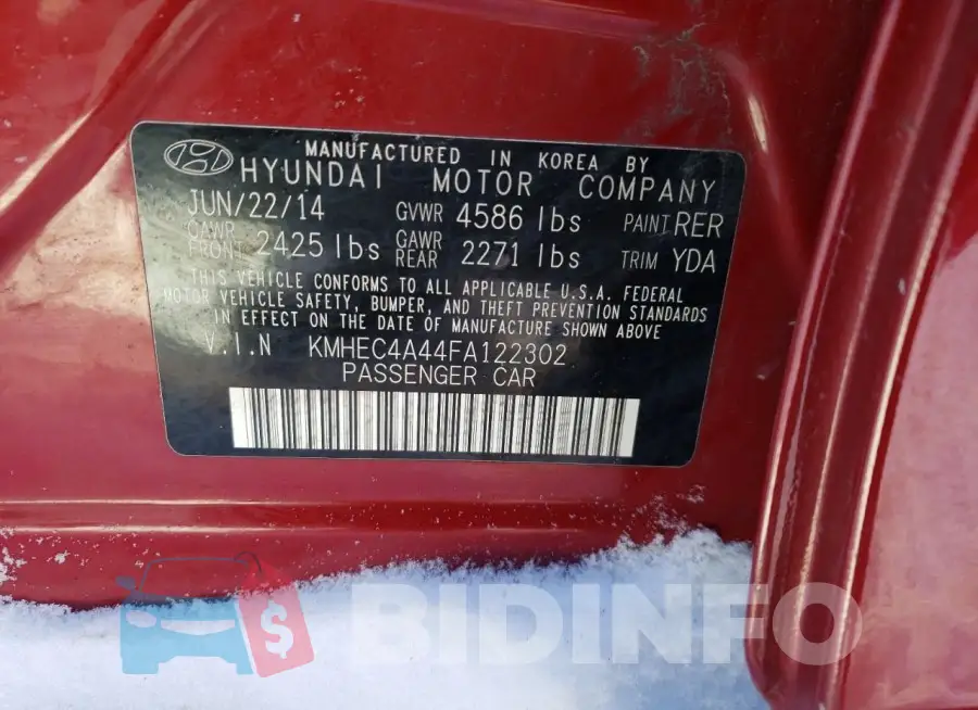 KMHEC4A44FA122302 Photo# 12