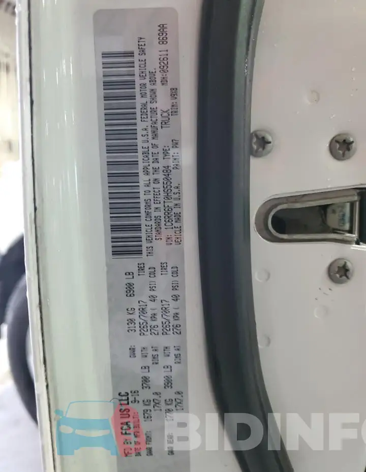 1C6RR6FT0HS550484 Photo# 12