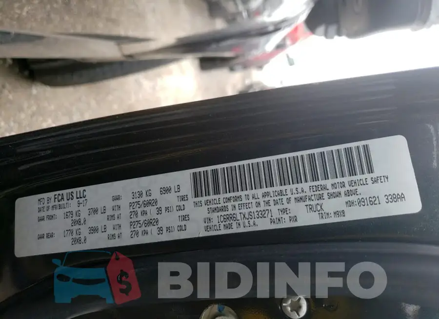 1C6RR6LTXJS133271 Photo# 13