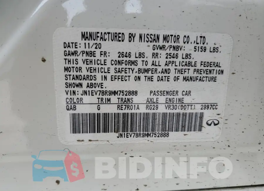 JN1EV7BR9MM752888 Photo# 13