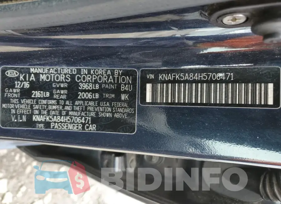 KNAFK5A84H5706471 Photo# 12