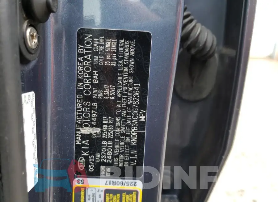 KNDPB3AC3G7823641 Photo# 13