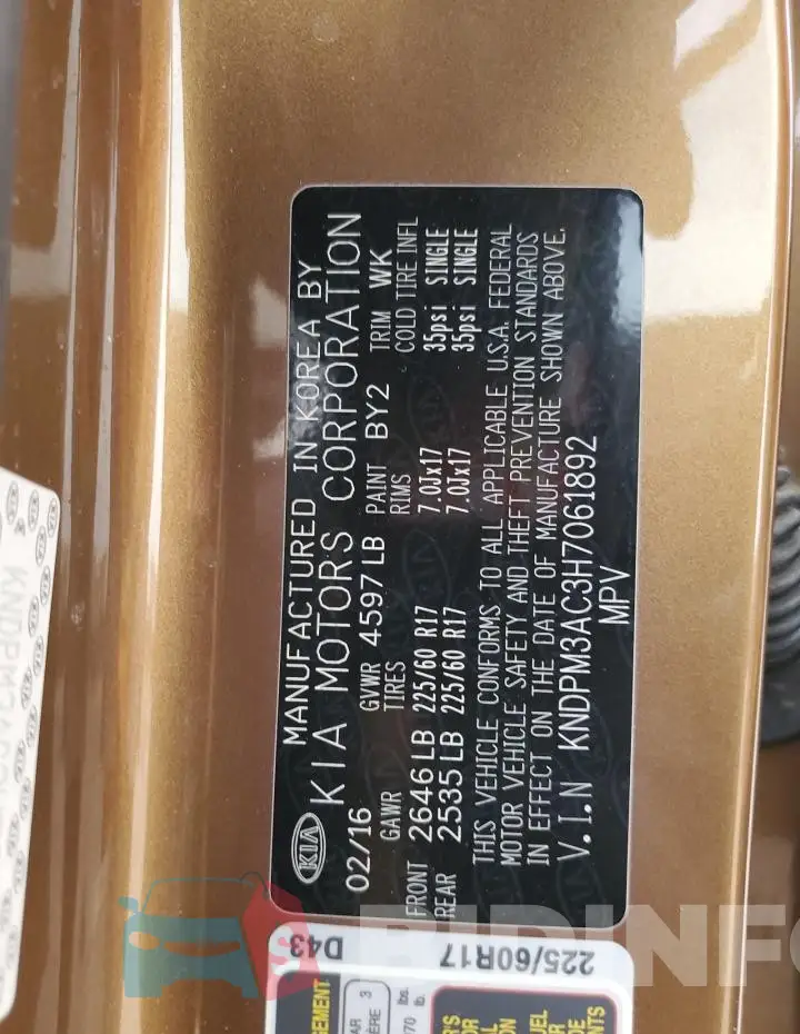 KNDPM3AC3H7061892 Photo# 12