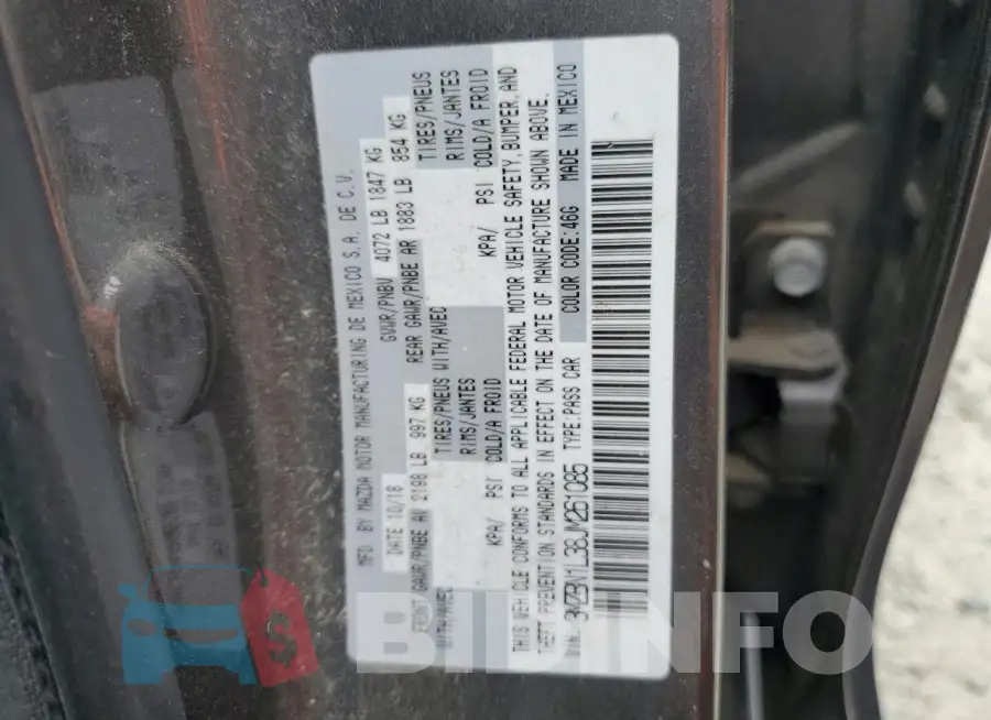 3MZBN1L38JM261085 Photo# 12