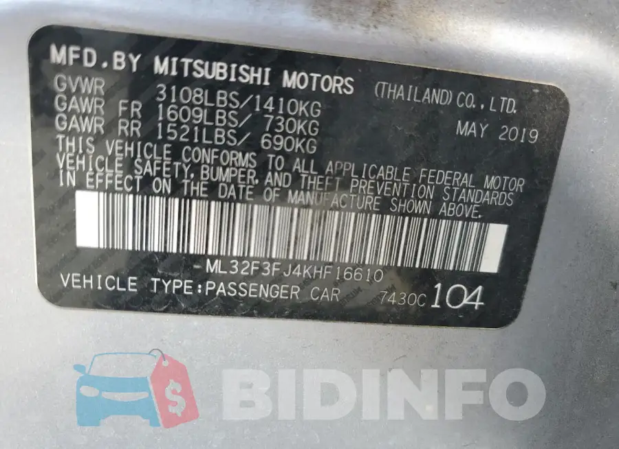 ML32F3FJ4KHF16610 Photo# 12