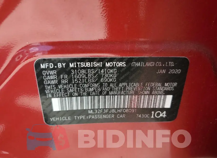 ML32F3FJ8LHF08091 Photo# 12