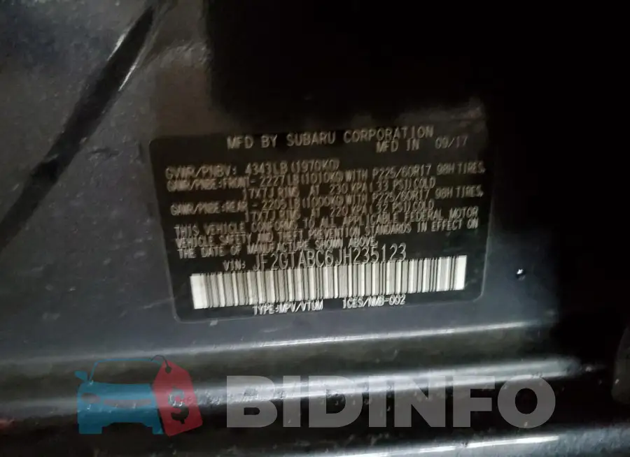 JF2GTABC6JH235123 Photo# 12