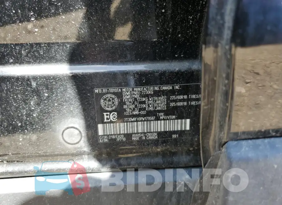 2T3DWRFV0PW179587 Photo# 13