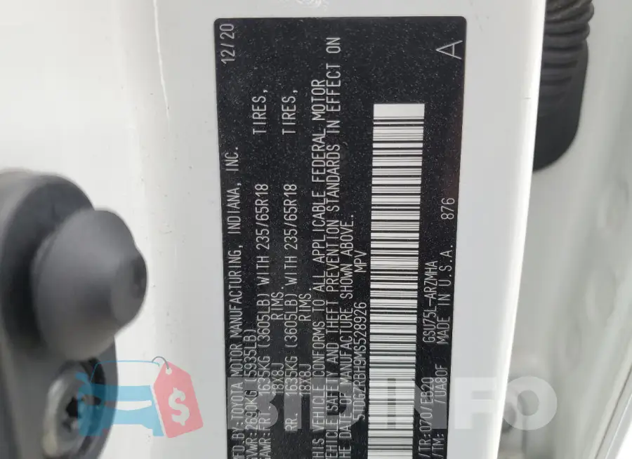 5TDGZRBH9MS528926 Photo# 14