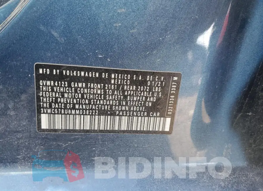 3VWC57BU9MM038222 Photo# 12