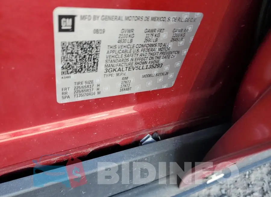 3GKALTEV5LL135293 Photo# 12