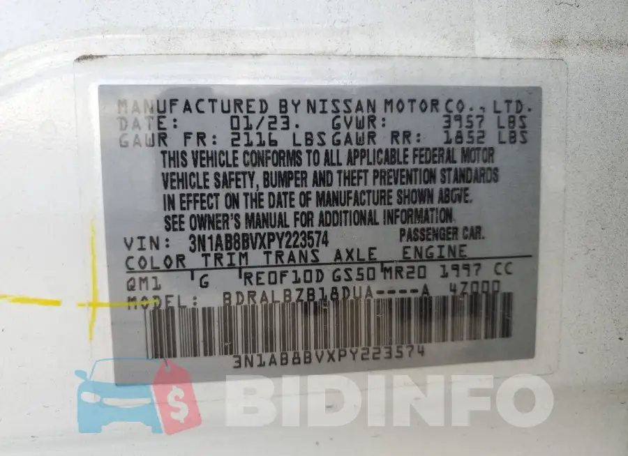 3N1AB8BVXPY223574 Photo# 13