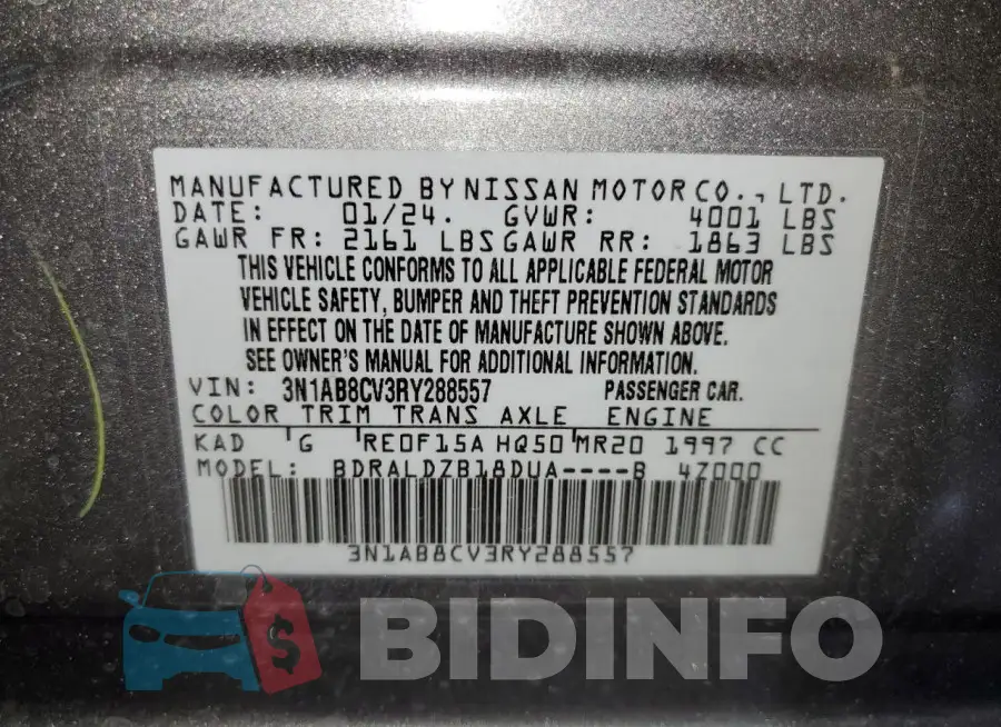 3N1AB8CV3RY288557 Photo# 12