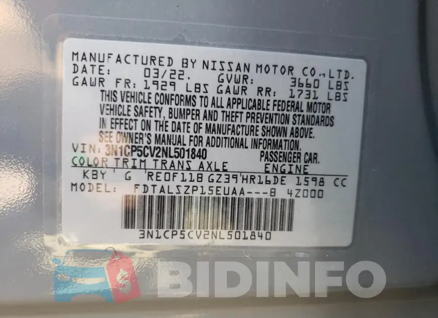 3N1CP5CV2NL501840 Photo# 12