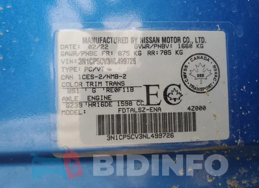 3N1CP5CV3NL499726 Photo# 13