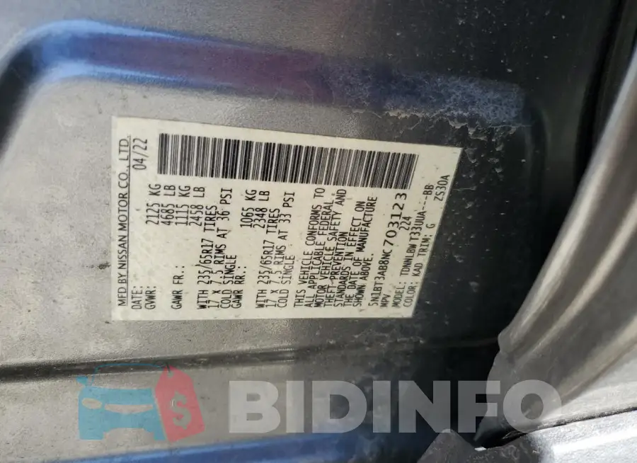 5N1BT3AB8NC703123 Photo# 13