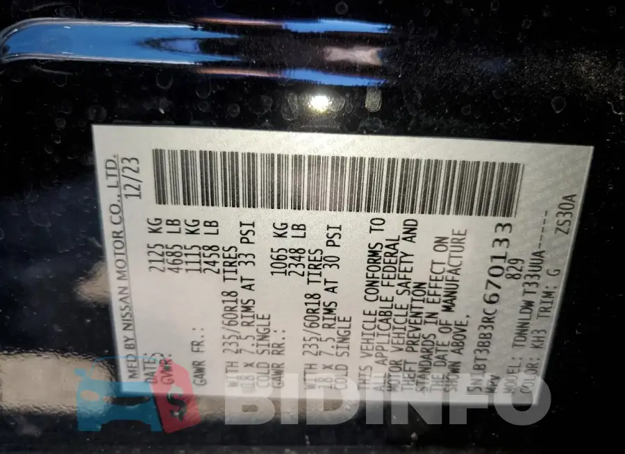 5N1BT3BB3RC670133 Photo# 12
