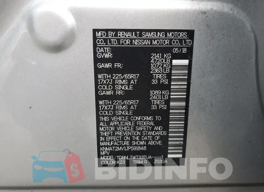 KNMAT2MV1JP591848 Photo# 13